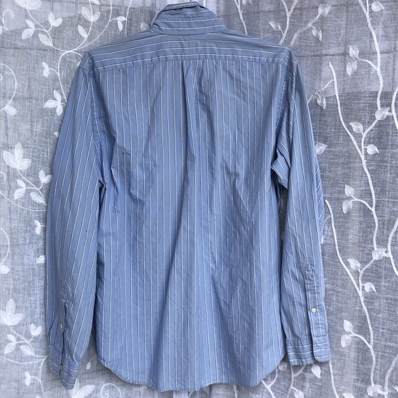 Ralph Lauren• Blue w/Stripes Button Down- Large - Picture 5 of 5